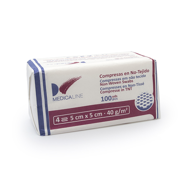 Gasas 5x5cm No Estéril 40G/m2 100uds.