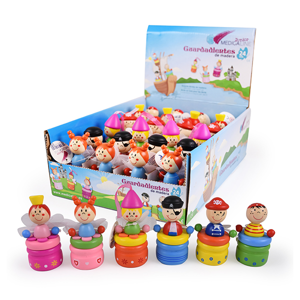 Guardadientes Madera Medicaline Junior 12uds.