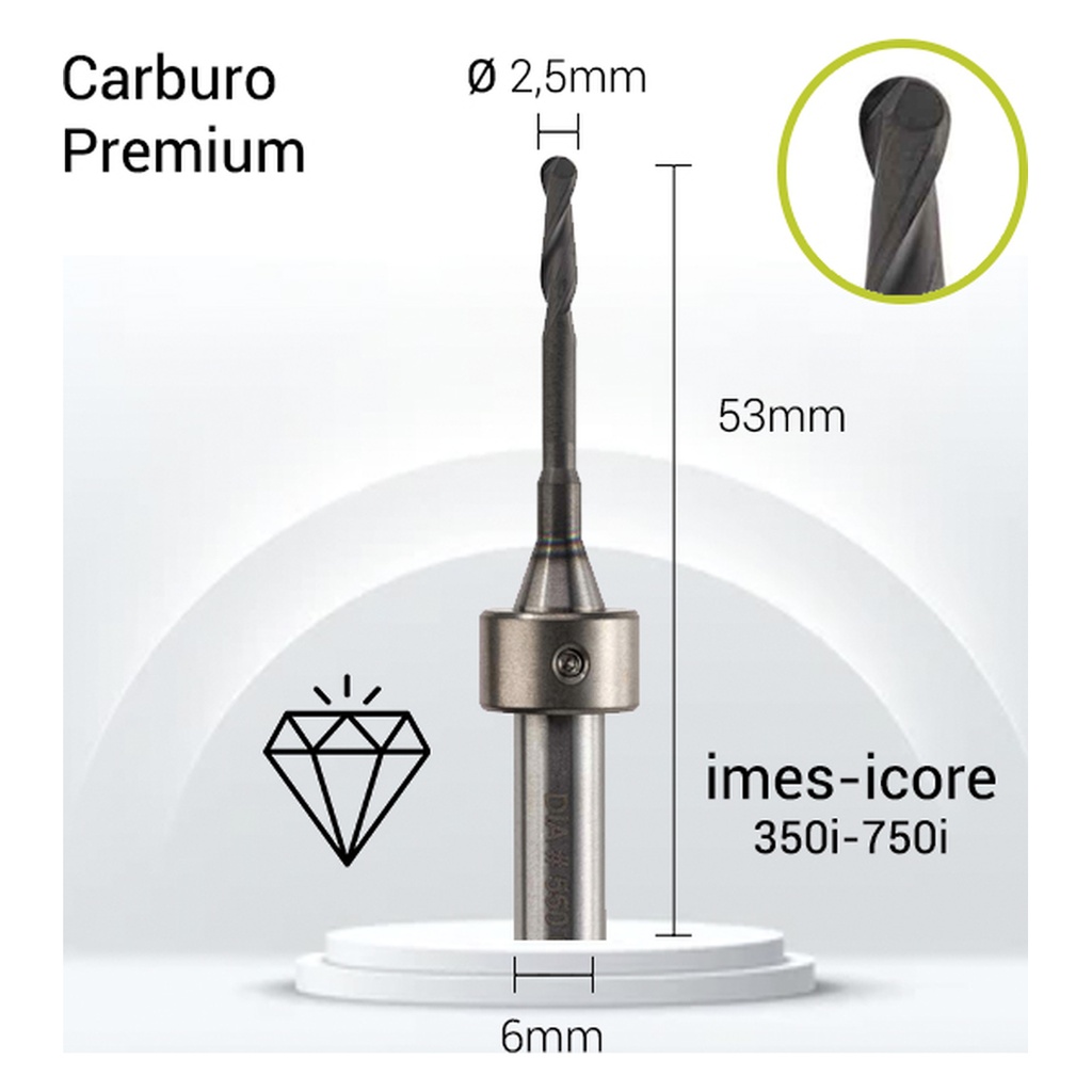 II6-J12C-025 Carburo + Diamante 6mm