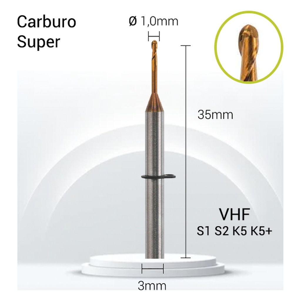 Carburo Super 3mm para CrCo, V3-J22-010