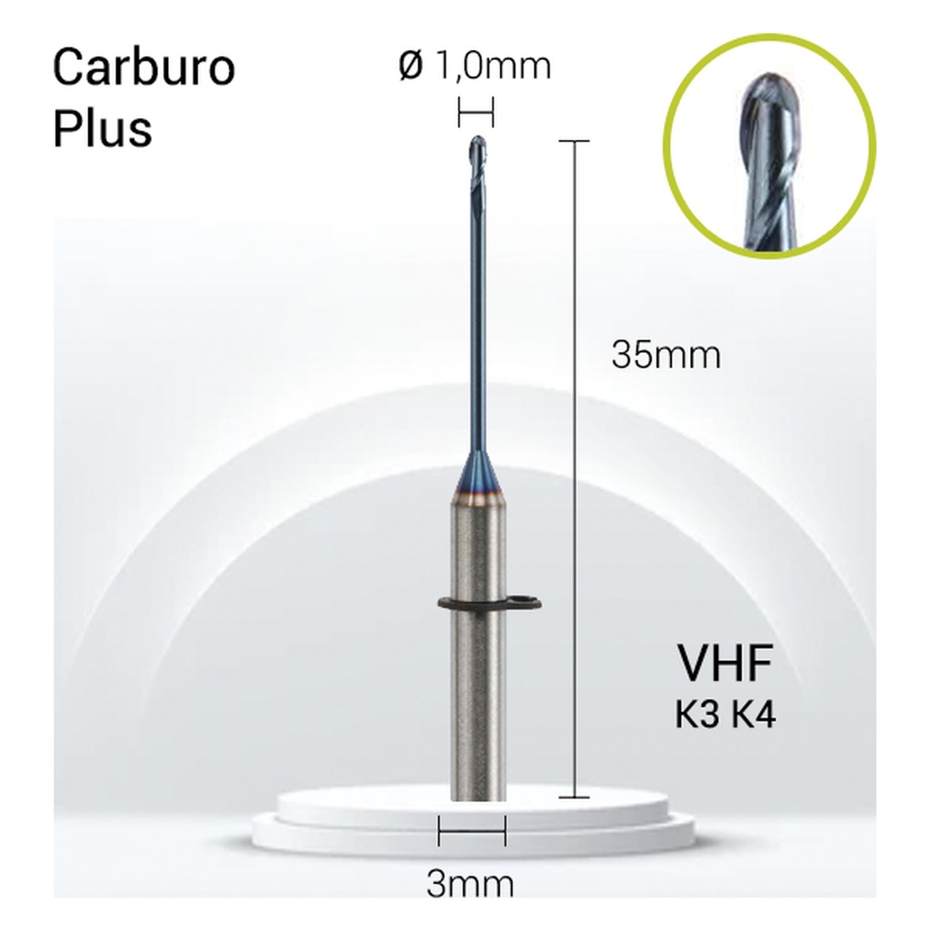 VH3-J21-010 Carburo Plus 3mm Zirconio