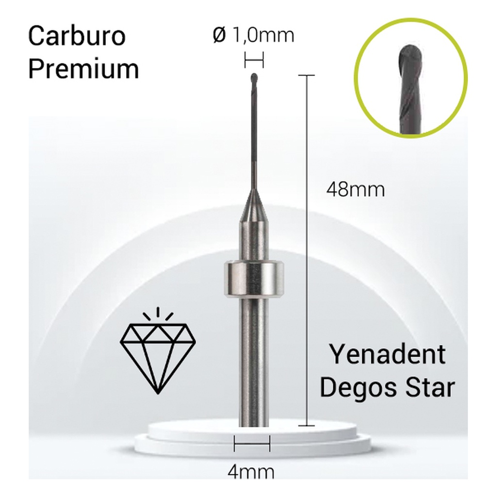 Carburo + Diamante 3mm para Y4-J23-010