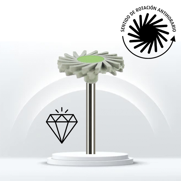 Pulidor Swivel para Zirconio fino ZIR9863F