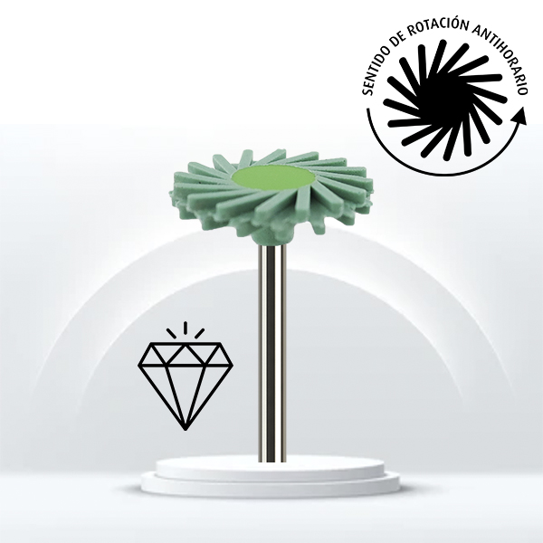 Pulidor Swivel para Zirconio medio ZIR9863M