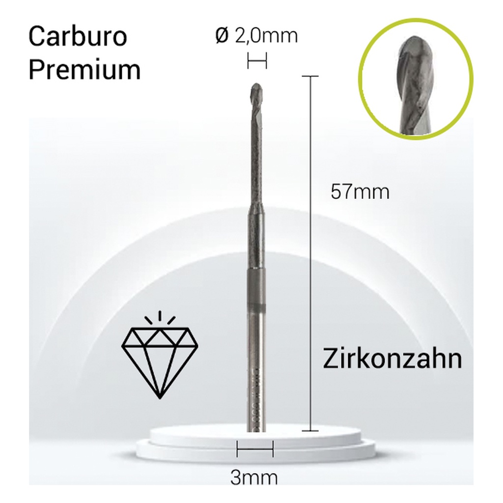 Carburo + Diamante 3mm para ZZ3-J05-020