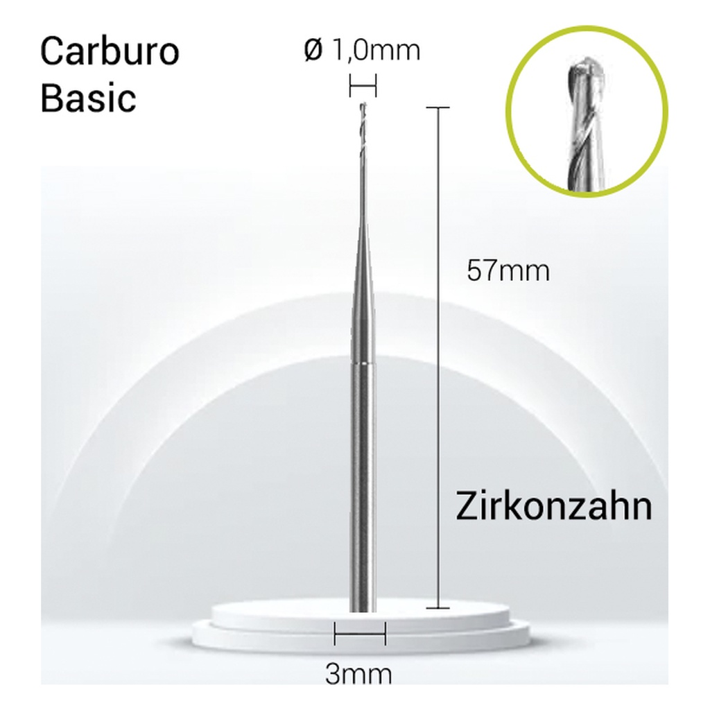 Carburo 3mm para PMMA,Cera ZZ3-J11-010