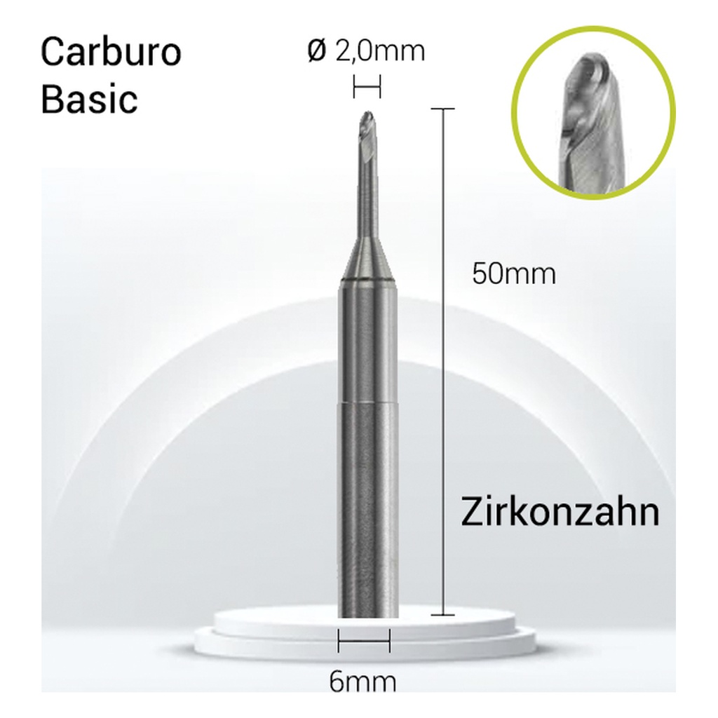 Carburo 6mm para CrCo, Titanio ZZ6-J14-020