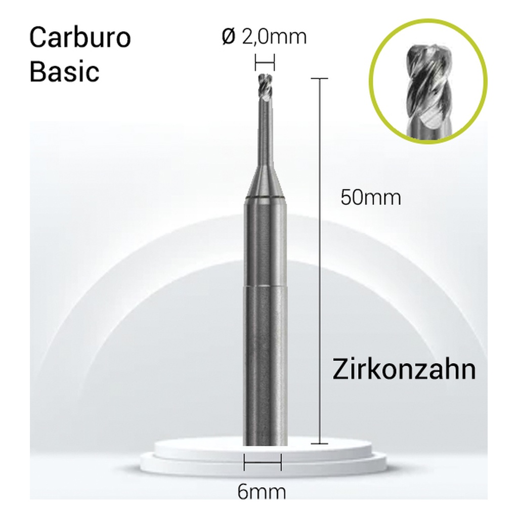 Carburo 6mm para CrCo, Titanio ZZ6-J16-020