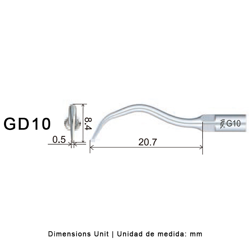 Punta ultrasonidos GD10  | Profilaxis