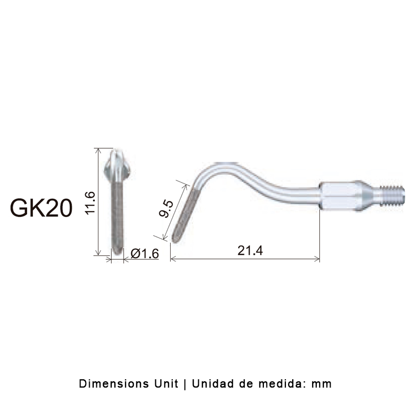 Punta Sichel Hoz para KaVo Sonicflex 2000N / 2003 y ECO S2 | Profilaxis