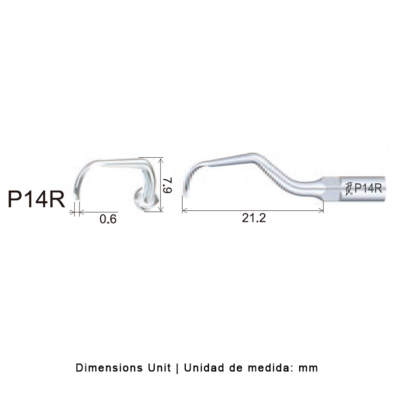 Punta Woodpecker P14R para EMS | Perio