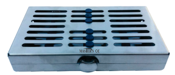 Caja de Esterilizar (inox y silicona) 7 instm