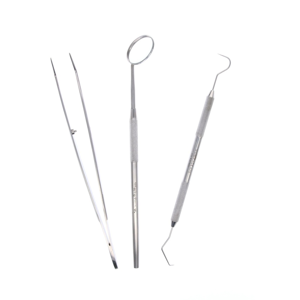Kit de Exploración Dental Básica (Acero Inoxidable)