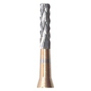 Fresa carburo cilíndrica hombro corte cruzado para rebaje metal CX21