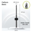 Carburo 3mm para Zirconio, PMMA,PEEK, II3-J12-025