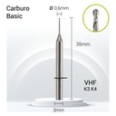 Carburo 3mm para PMMA,Zirconio VH3-J20-006