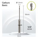 Carburo 3mm para PMMA,Zirconio VH3-J20-010