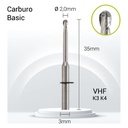 Carburo 3mm para PMMA VH3-J20-020