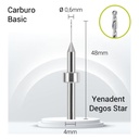 Carburo 3mm para Zirconio, PMMA Y4-J20-006