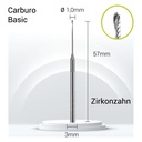 Carburo 3mm para Zirconio,PMMA,Cera, Sinter ZZ3-J07-010