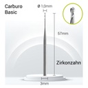 Carburo 3mm para PMMA,Cera ZZ3-J11-010