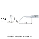 Punta ultrasonidos Woodpecker GS4 compatible Sirona | Profilaxis