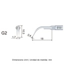 Punta ultrasonidos Woodpecker G2 compatible EMS | Profilaxis