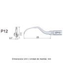 Punta ultrasonidos Woodpecker P12 compatible EMS | Perio