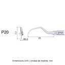 Punta ultrasonidos Woodpecker P20 compatible EMS | Perio