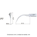 Punta ultrasonidos Woodpecker P7 compatible EMS | Perio