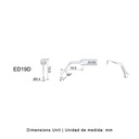 Punta ultrasonidos Woodpecker DTE ED19D compatible Satelec | Endo, Diamantada