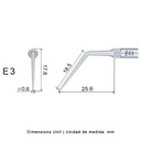 Punta ultrasonidos Woodpecker E3 compatible EMS | Endo
