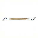 Atacador Doble Lanza de titanio (Mango Tornado) 8mm Azul/Dorado