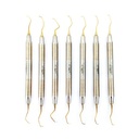 Juego de 7 Curetas Gracey de titanio Sólido para Implantes